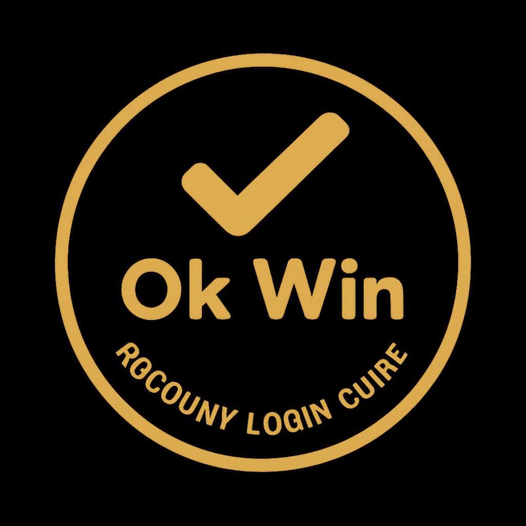 A clean badge design representing the Ok Win Account Login Guide.