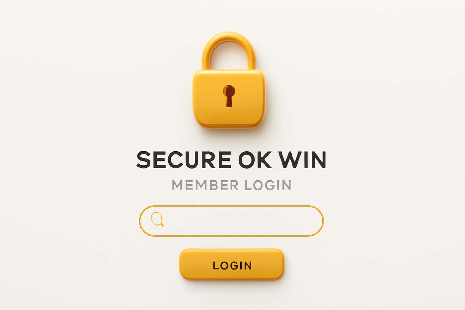 Secure Ok Win Member Login Interface